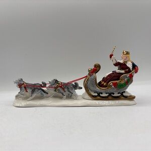 Dept 56 1995 Vintage Original Snow Village Snow Carnival King & Queen 54869 EUC